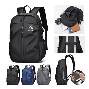 Waterproof Travel Laptop Backpack with USB Charging Port